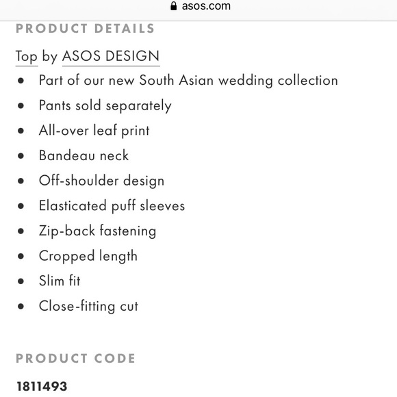 ASOS-drape off the shoulder crop top - Picture 8 of 11